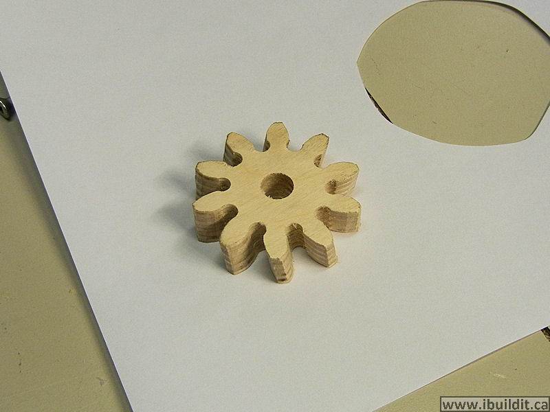 how to make a helical wooden gear
